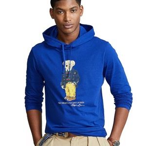 Ralph Lauren Blue Graphic Hoodie for Men